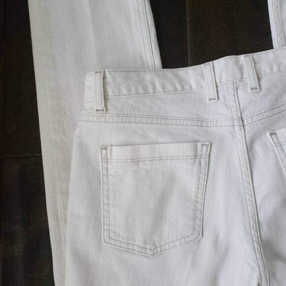 Boden White Straight Leg Jeans Mid Rise 30" Inseam WC074 Women 4 - Picture 7 of 11
